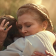 Rey and Leia sharing a moment.